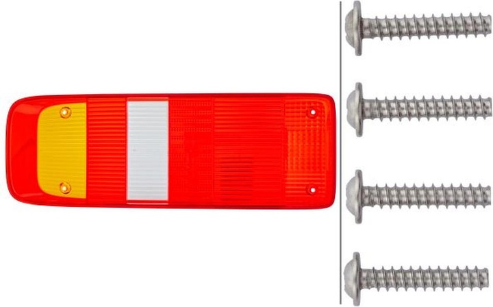Actual product image Hella Rear light lens for SCANIA FENDT KÖGEL AGCO TEREX HOLMER KAMAG