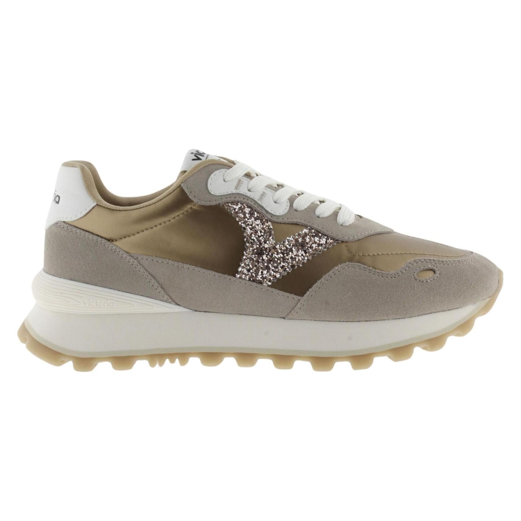 Victoria, Damen, Sneakers, Metallic-sneakers Viento, Silber, (39)