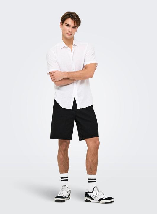 Produktbild Only & Sons Onsfade Black 9087 Tai Dnm Shorts Noos (L)