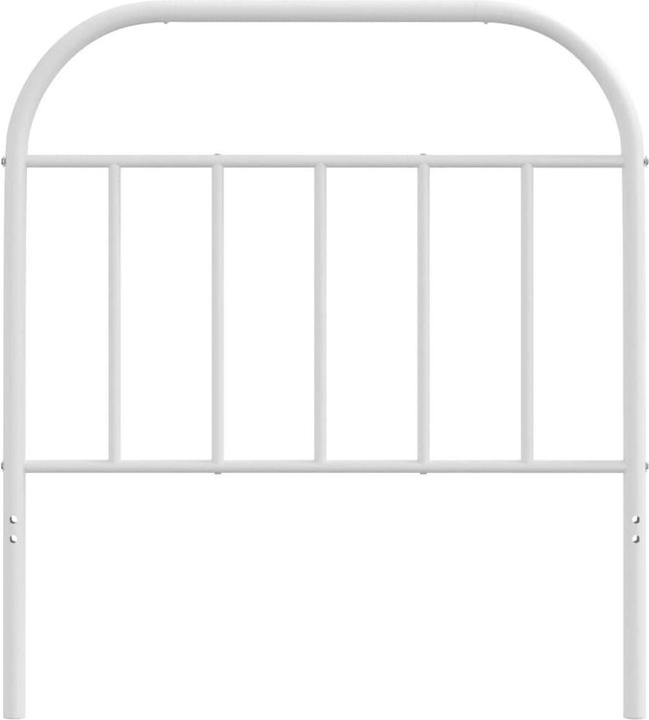 Immagine prodotto vidaXL Kopfteil Metall Weiss 80 cm, Farbe: Weiss (85 x 3 x 100 cm)