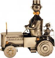 IKO Wijnfleshouder 'Tractor' h=35,5cm l=34cm (Wijnfleshouder)