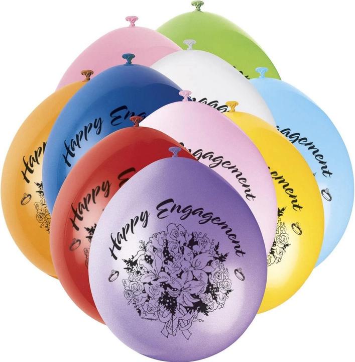 Produktbild Unique Party Ballons Happy Engagement Latex 10erPack (10 x)