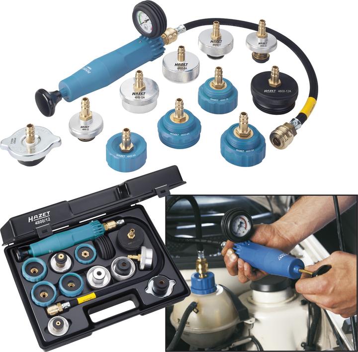 Produktbild HAZET Kühlsystem-Tester 4800/12 ∙ Anzahl Werkzeuge: 12