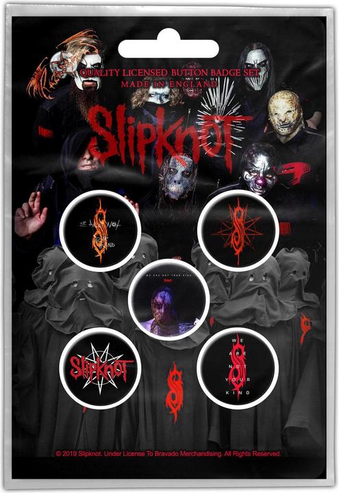 Actual product image Slipknot We Are Not Your Kind Badge Set (Pack of 5)