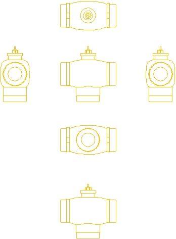 Actual product image Danfoss VMV 3-vejs valve - 30 Kvs 4,0 065f6020