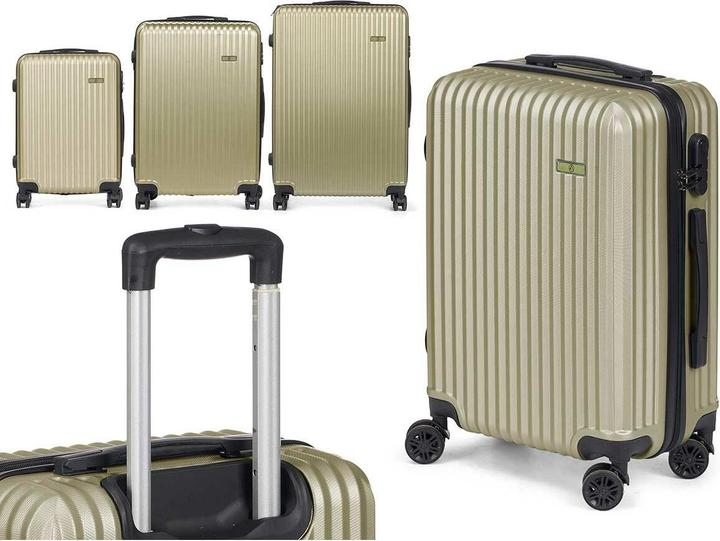 Image du produit Arte Regal set 3 valises valise verte abs strip
