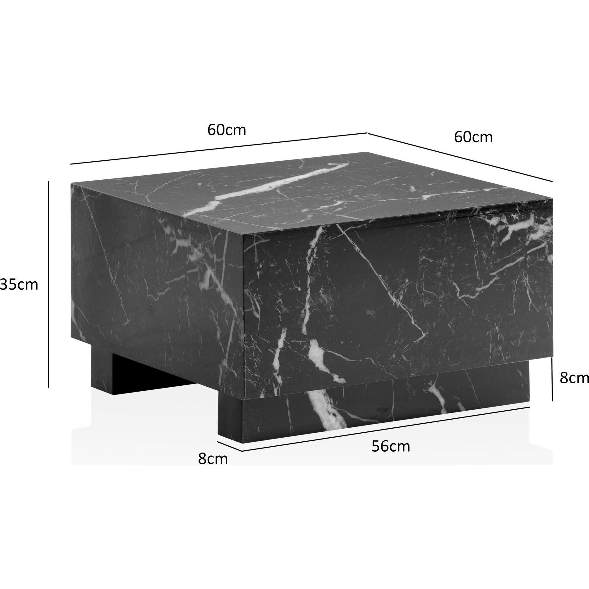 Thumbnail - Wohnling, Couchtisch + Beistelltisch, Monobloc (60 x 60 x 35 cm)