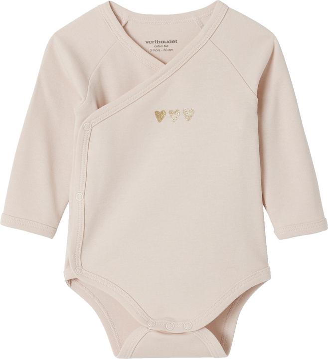 Actual product image Vertbaudet 5er-Pack Baby Langarm-Bodys mit Herzen, Bio-Baumwolle (68)
