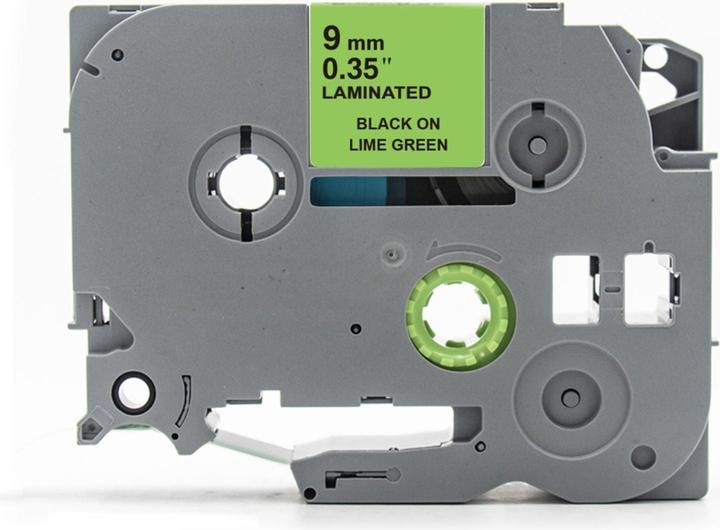 Immagine prodotto Hermex Alternatives Etikettenband zu Brother TZe-MQG21 Beschriftungsband (0.90 cm, Nero, Verde)
