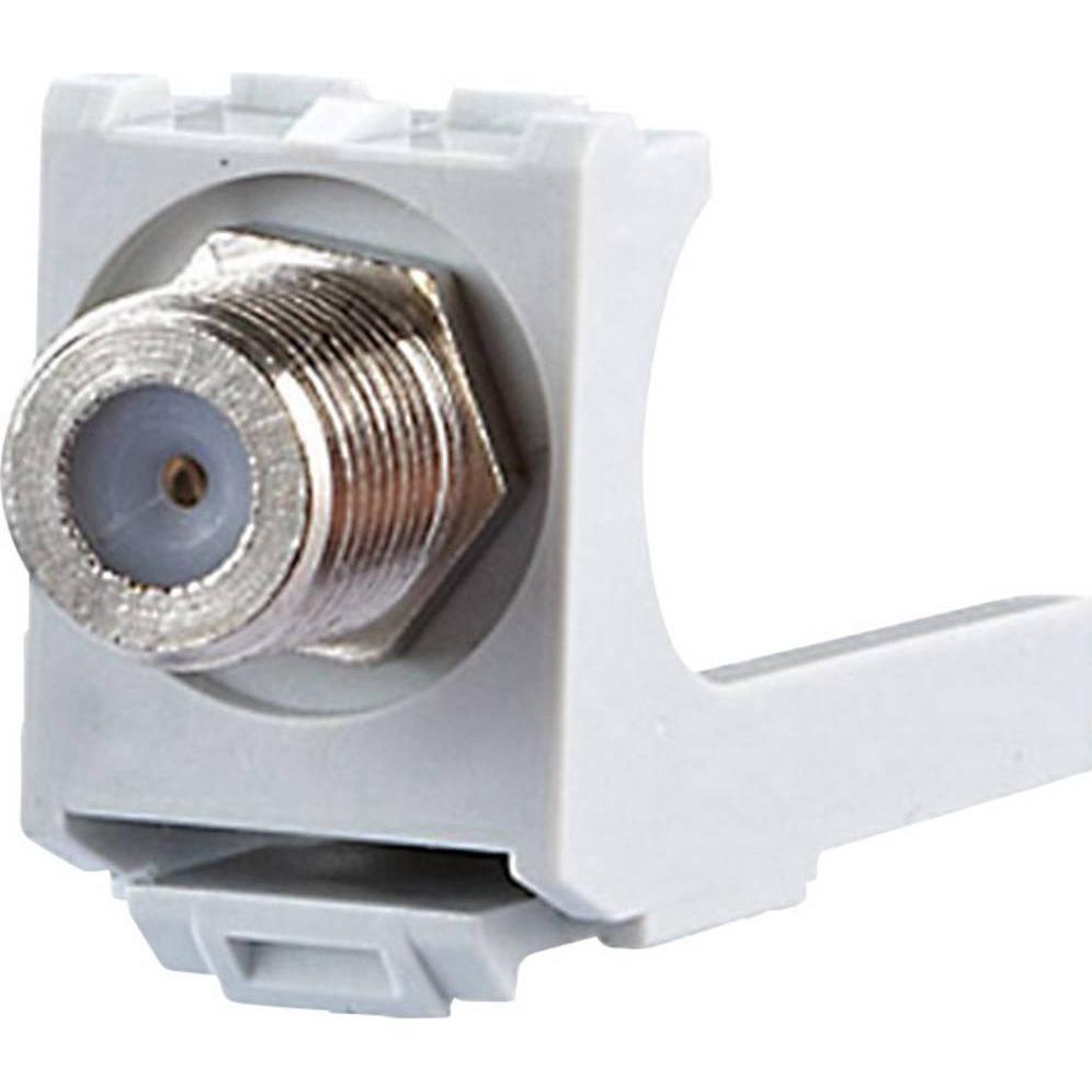 Thumbnail - Metz Connect, Zange, BTR x-DAT modul KOAX modul F/F Durchgangskupplung koaxial mit F-Stecker lichtgrau (80 mm)