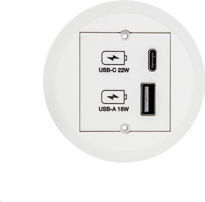 Produktbild Bachmann PIX Einbau USB Charger USB-A / USB-C Ladegerät (926.330)