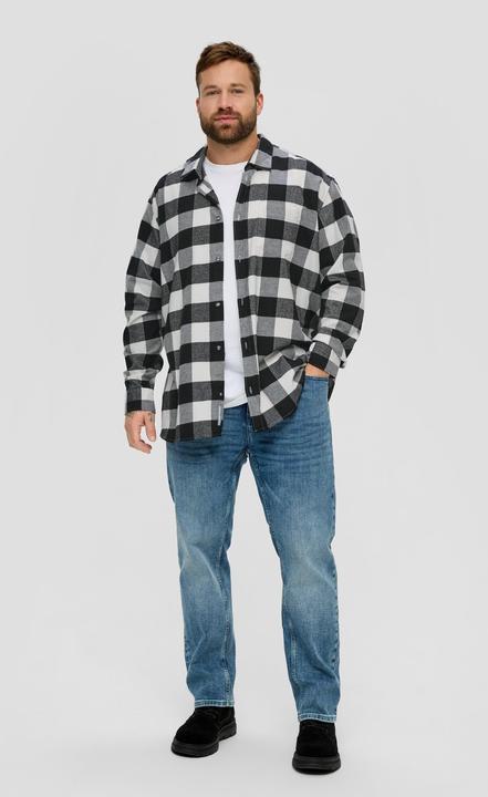 Produktbild s.Oliver Hemd Karohemd aus Baumwollstretch (5XL)