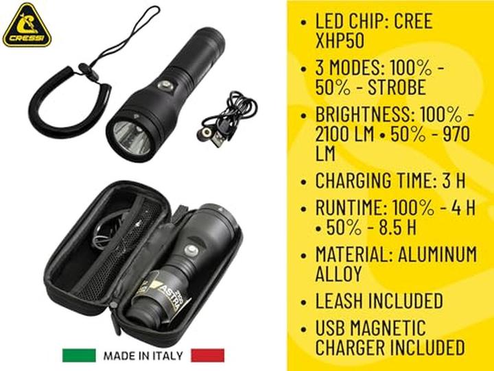 Image du produit Cressi Astra (17.70 cm, 2100 lm)