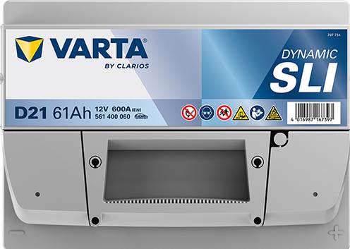 Image du produit Varta Silver Dynamic D21 (12 V, 61 Ah, 600 A)