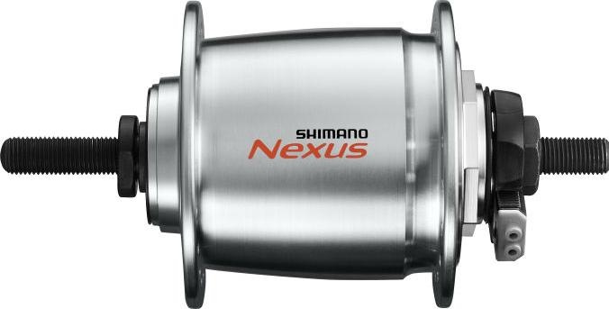 Produktbild Shimano Nabendynamo DH-C6000 Roller-Brake silber, 100mm (Felgenbremse)