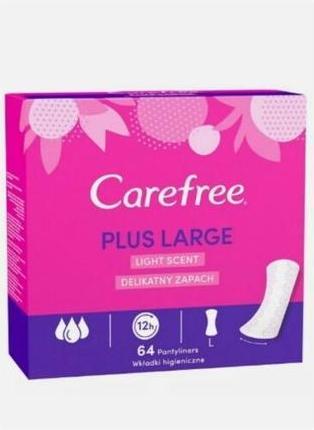 Productafbeelding Carefree Slip pads Plus Large delicate geur - Variant: 64 ks (64 x)