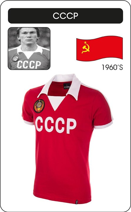 Image du produit Copa Football CCCP UDSSR Union Soviétique 1980 Maillot Rétro (L)