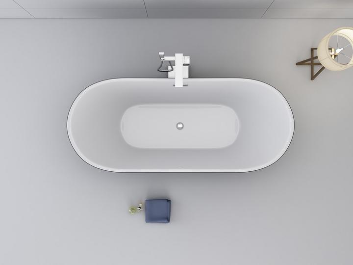 Actual product image Jet-Line LAUSANNE II bathtub black (170 cm, 80 cm)