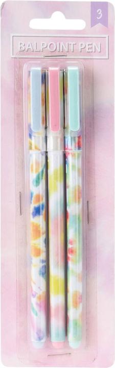 Image du produit Stylo à bille Tie Dye Print, 3 pcs. (Tie dye print, 3x)
