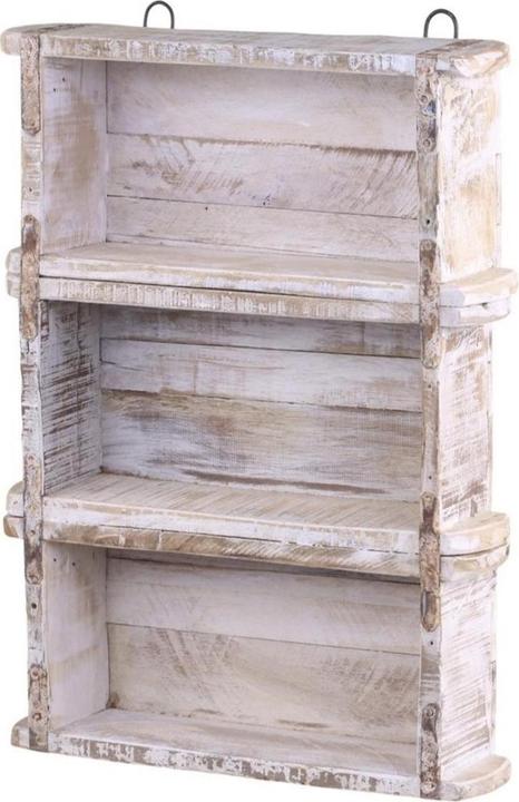 Immagine prodotto Chic Antique Scaffale a muro a forma di vecchio mattone, bianco (9 x 30 x 45 cm)