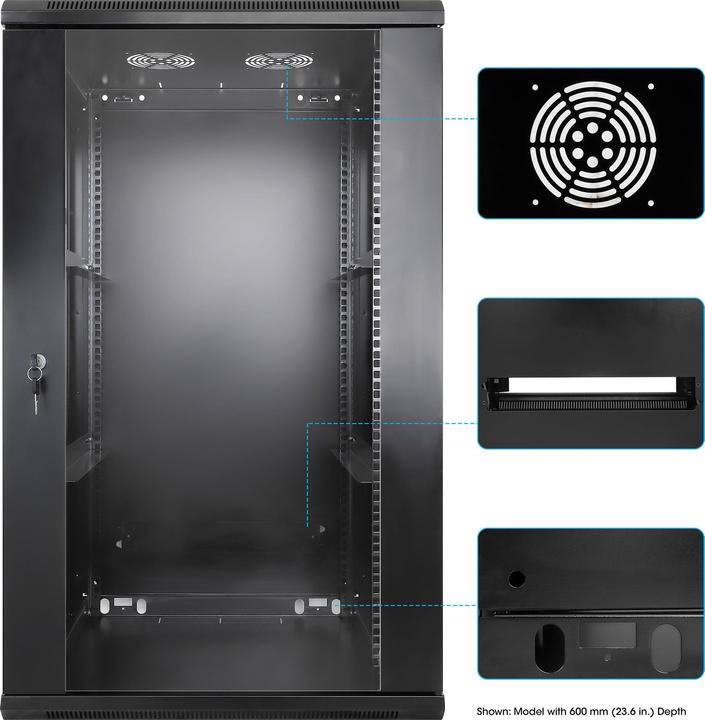 Image du produit Intellinet Répartiteur mural 19 (10.87 HE, Rack 19 pouces)