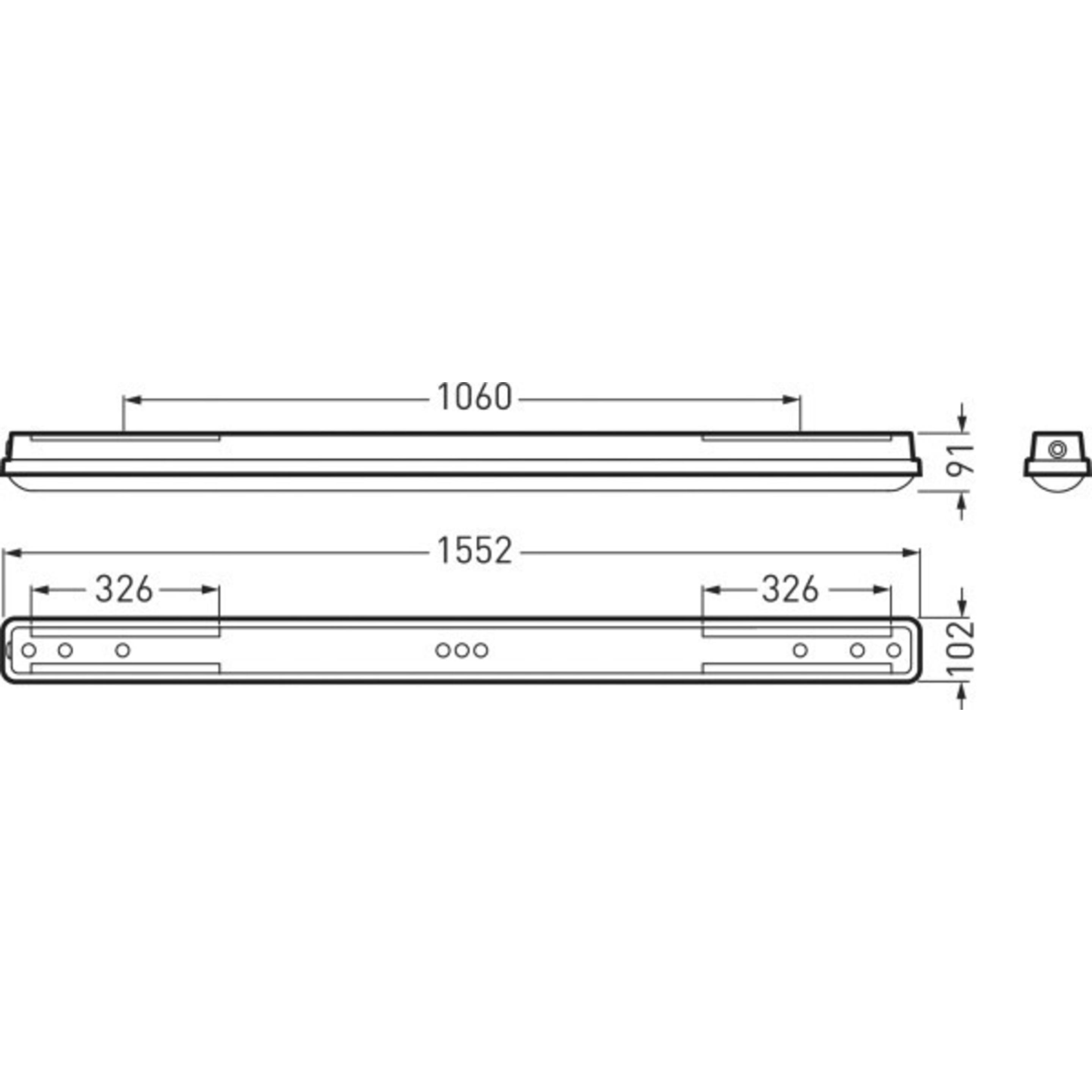 Thumbnail - Trilux, Wandleuchte + Deckenleuchte, LED-Feuchtraumleuchte OleveonF 15 #7663440 (2600 lm)