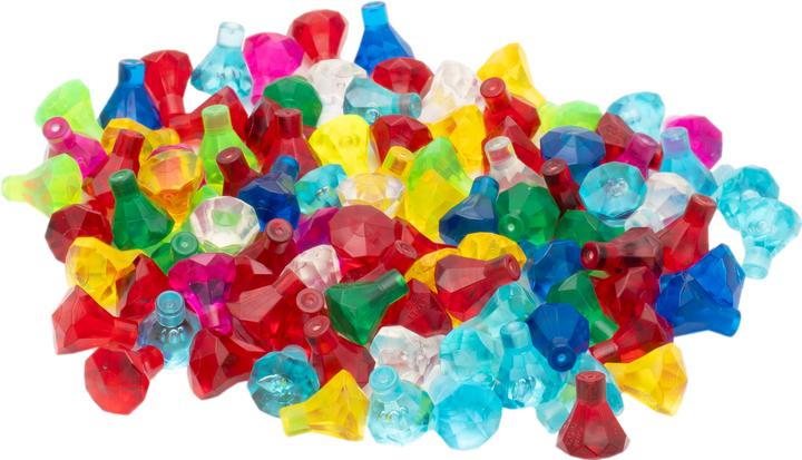 Produktbild LEGO Edelsteine Diamanten Juwelen Schatz + braune Schatztruhe - 30153 NEU! Teile 102x (30153, LEGO Classic, LEGO Minifiguren)