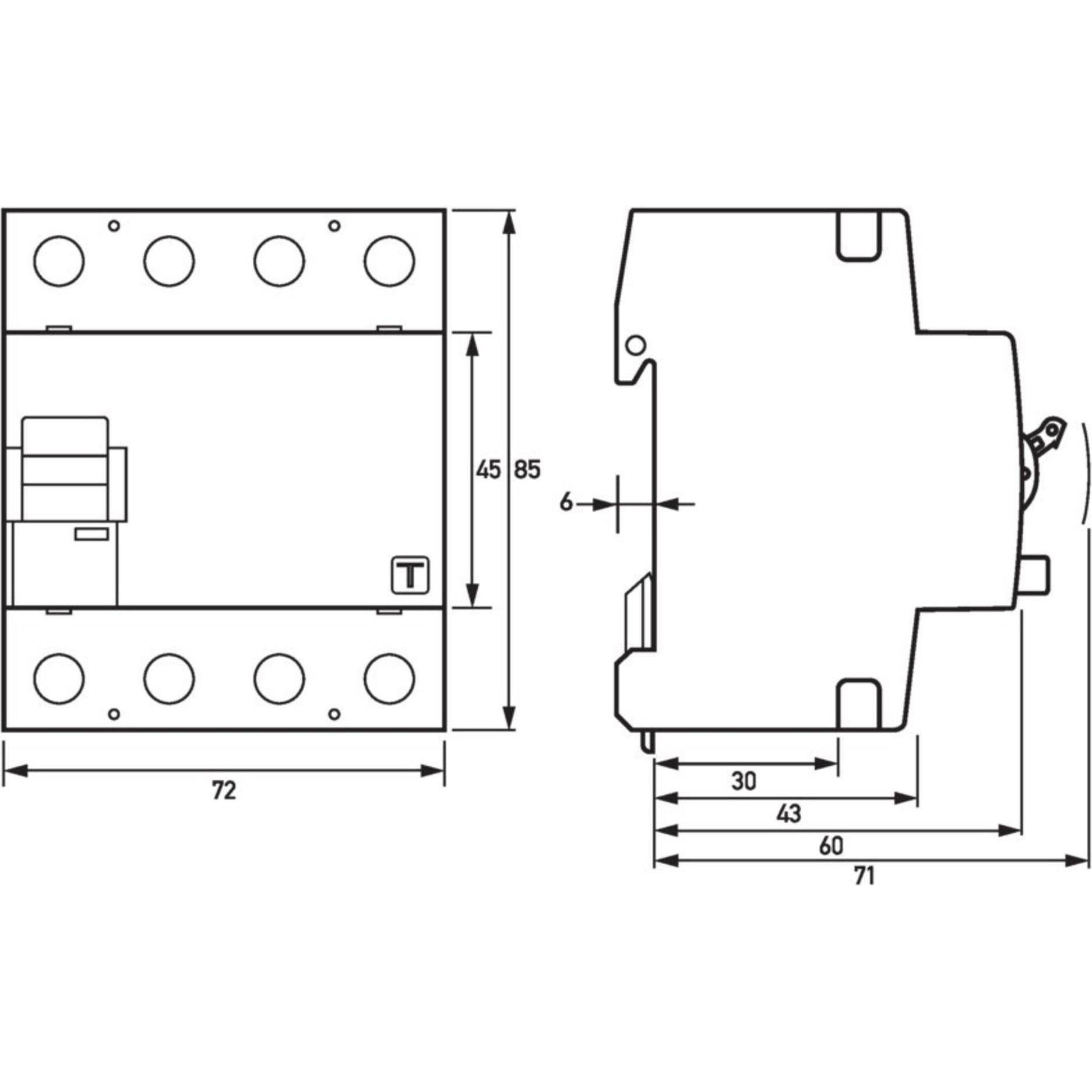 Thumbnail - Doepke, Schutzschalter, FI-Schutzschalter B+ 4p 400V 40A 0,3A 4TE REG 6kA 3kA/stoss