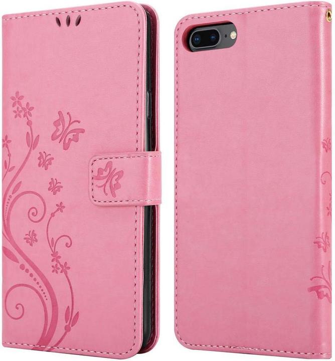 Actual product image Cadorabo Flower Book Cover (Apple iPhone 7s Plus, Apple iPhone 7 Plus)