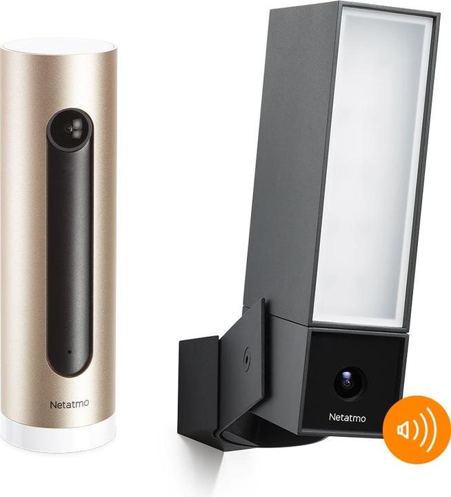 Immagine prodotto Netatmo Telecamera da esterno con sirena + pacchetto di telecamere da interno (1920 x 1080 Pixels)