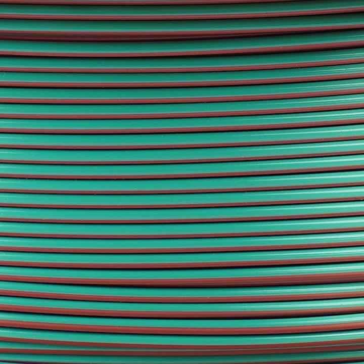 Actual product image Copymaster3D Tri-Silk Filament for 3D Printer, 1.75 mm, Green/Purple/Copper (PLA, 1.75 mm, 1000 g)