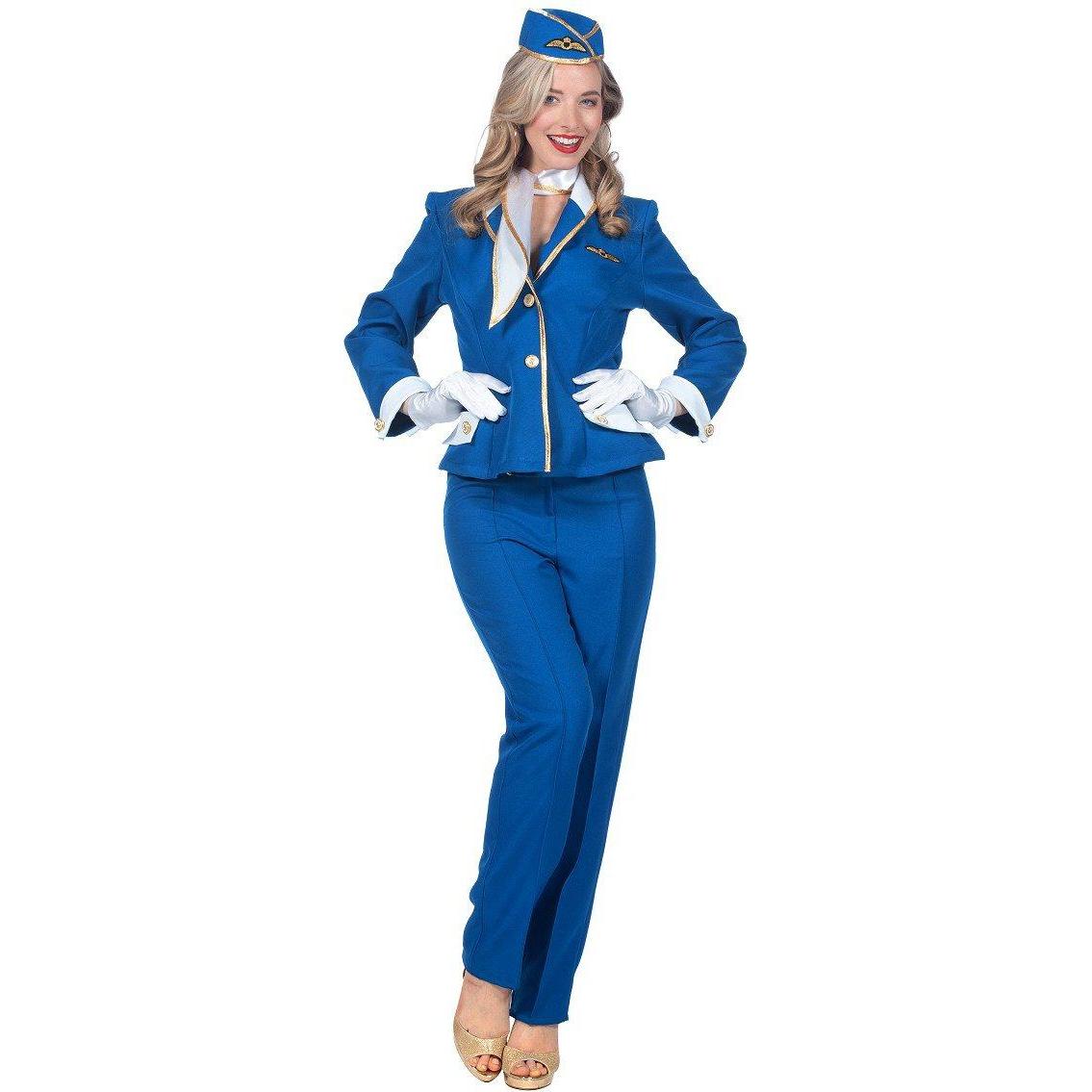Metamorph Retro Stewardess Kostüm - für Fasching & Karneval (36)