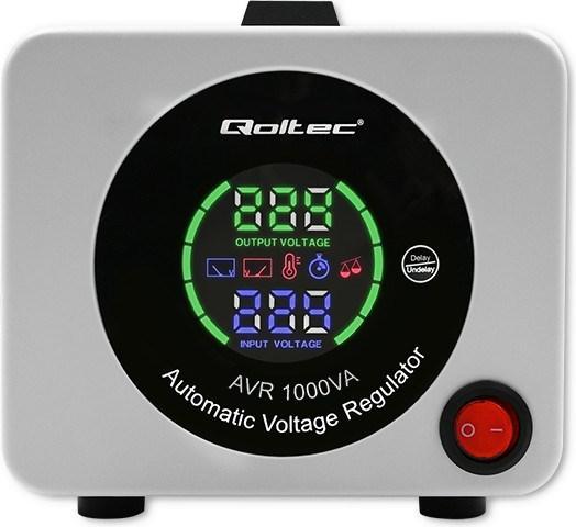 Actual product image Qoltec 50723 Automatyczny stabilizator napięcia AVR 1000VA (800 W)