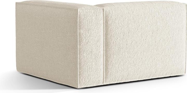 Image du produit Micadoni Canapé Modulaire Droit Boucle, "Nuria", 1 Place, Ivoire, 125x110x72 Fabriqué en Europe (Canapé modulaire)