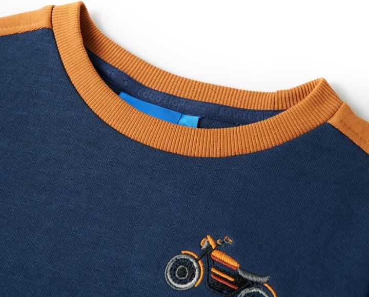 Produktbild VidaXL Kinder-Sweatshirt Indigoblau 104,Material: 100 (104)