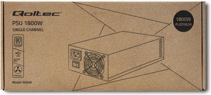 Produktbild Qoltec 50349 PCI-E 1800W power supply 80 Plus Platinum Game miner (1800 W)