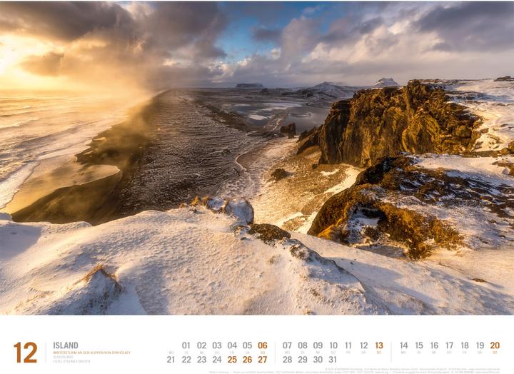 Immagine prodotto Island - Unterwegs zwischen Gletschern und Geysiren Kalender 2026 (Speciale)