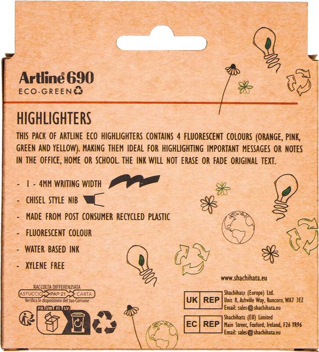 Produktbild Artline Highlighter 690 ECO-GREEN (4) (Highlighter)