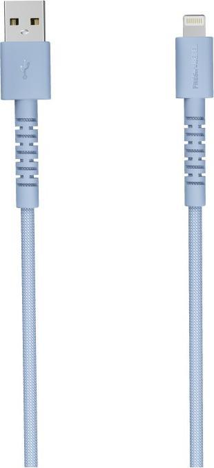 Actual product image Fresh'N Rebel Fresh 'n Rebel USB-A zu Lightning silicone geflochtenes Kabel "FlexWave" 2m, Vivid Blue (2 m, 12 W)