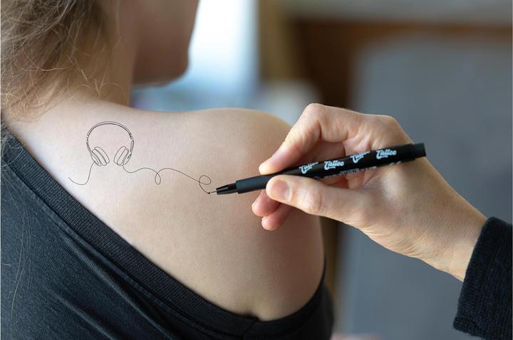 Produktbild EberhardFaber Tattoostift One Line 4 Stück, Mehrfarbig