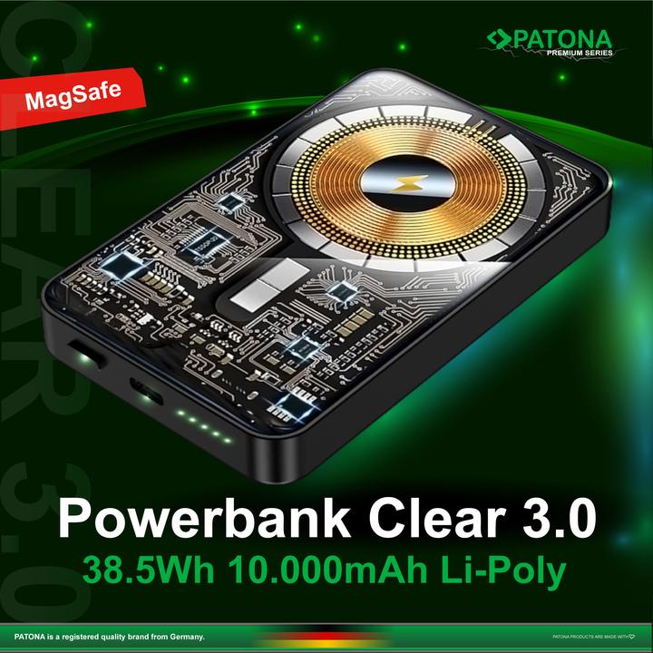 Actual product image Patona Powerbank PD20W 10000mAh Magsafe (10000 mAh, 20 W, 38.50 Wh)