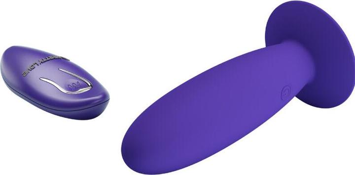 Pretty Love Youth Plug Anal Vibrator With Remote Control Purple (3.30 cm)
