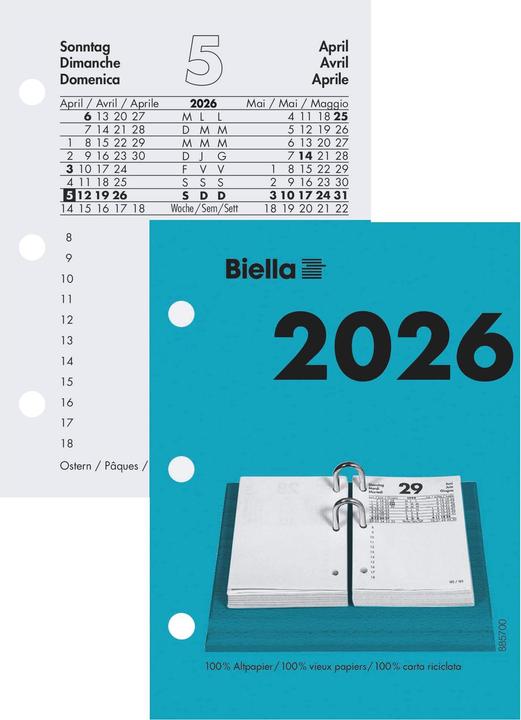 Produktbild Biella Umlegeblock (8 x 11 cm)