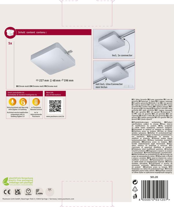 Actual product image Paulmann URail Feed Zigbee