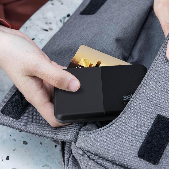 Produktbild Setty 5000mAh Powerbank mit 2x 1A USB Anschlüssen (5000 mAh)