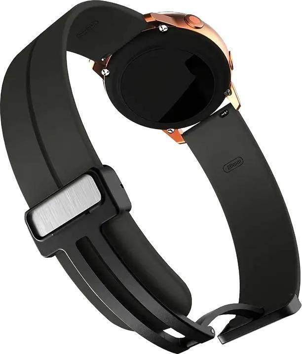 Produktbild Cbx Silikon Armband mit magnetischer Faltschliesse, Schnellverschluss, 22mm (22 mm, Silikon Band)