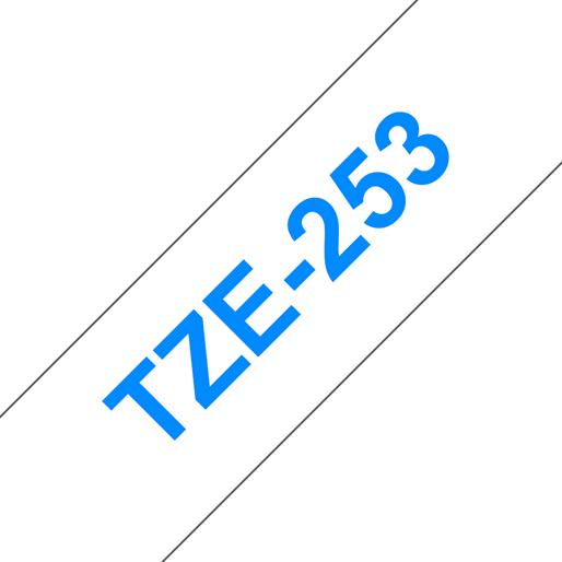 Produktbild Brother Tze-253 (2.40 cm, Weiss, Blau)