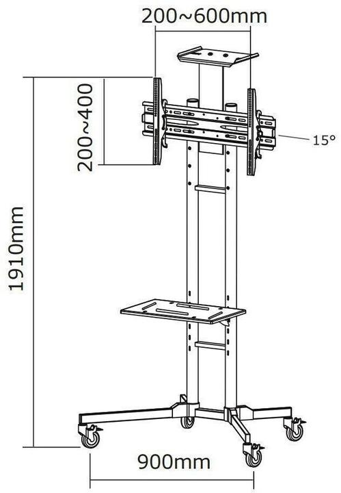 Image du produit Neomounts Plasma M1700E (35 kg, 23" - 55")