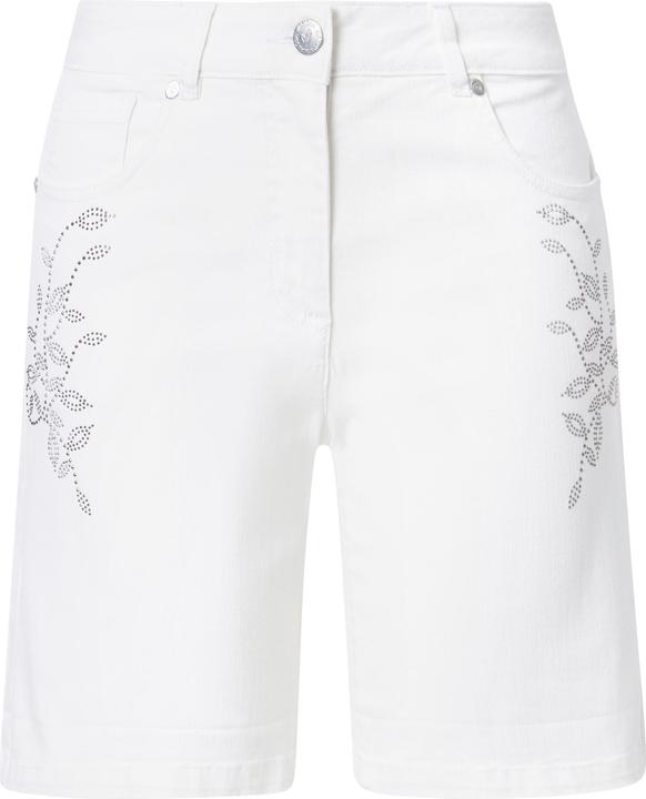 Actual product image Miamoda Jeans-Shorts, Wide Legs, Glitzersteinchen (44)