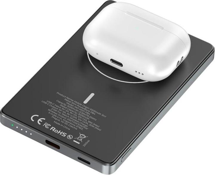 Image du produit Mobile Origin Powerbank 5000mAh 3in1 Metal Slim PowerBank PB4 (5000 mAh)